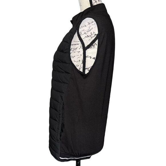 Denim & Flower Ricky Singh black zip up quilted vest NWT medium - Picture 2 of 10